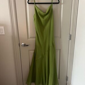 Abercrombie Green Slip/bridesmaid Dress